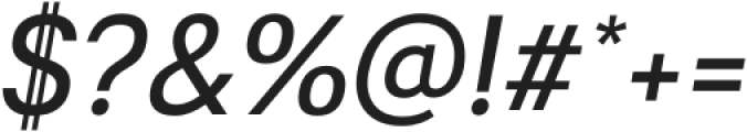 Radona Ext Medium Italic otf (500) Font OTHER CHARS