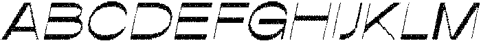 Raely Disco Italic otf (400) Font UPPERCASE