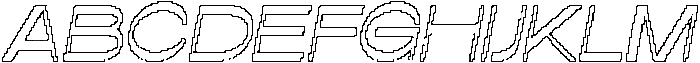 Raely Pixel Outline otf (400) Font UPPERCASE