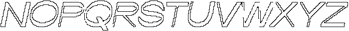 Raely Pixel Outline otf (400) Font UPPERCASE