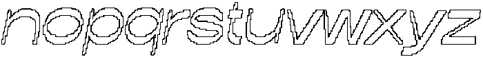 Raely Pixel Outline otf (400) Font LOWERCASE