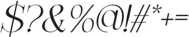Raena Italic otf (400) Font OTHER CHARS