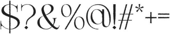Raena Rough Regular otf (400) Font OTHER CHARS