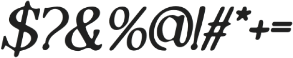 RaenaBlur-Italic otf (400) Font OTHER CHARS