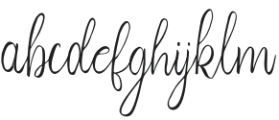 Rafella Script Regular otf (400) Font LOWERCASE