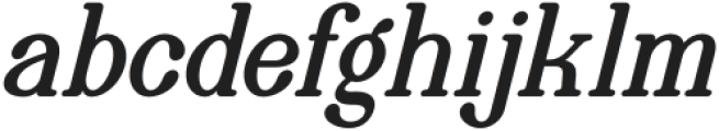 Rafikae Italic otf (400) Font LOWERCASE