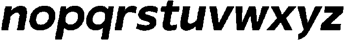 Rafine Extrabold Italic otf (700) Font LOWERCASE