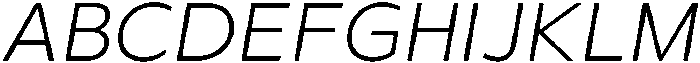 Rafine Extralight Italic otf (200) Font UPPERCASE