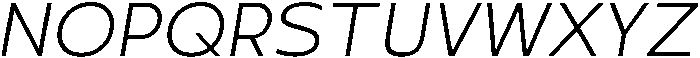 Rafine Extralight Italic otf (200) Font UPPERCASE