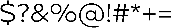 Rafine Light otf (300) Font OTHER CHARS