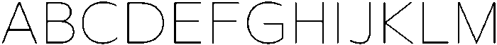Rafine Thin otf (100) Font UPPERCASE