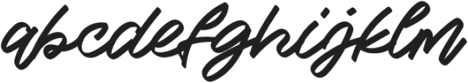 Rafots Signature otf (400) Font LOWERCASE