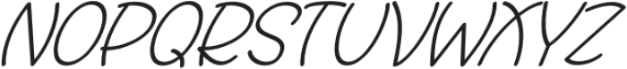 Rafoxy Italic Regular otf (400) Font LOWERCASE