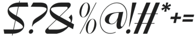 Raftel Italic otf (400) Font OTHER CHARS