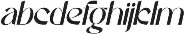 Raftel Italic otf (400) Font LOWERCASE