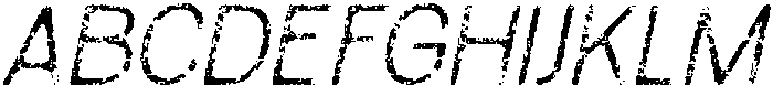 Raftwork Rounded Stamp Italic otf (400) Font UPPERCASE
