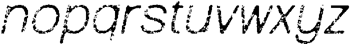 Raftwork Rounded Stamp Italic otf (400) Font LOWERCASE