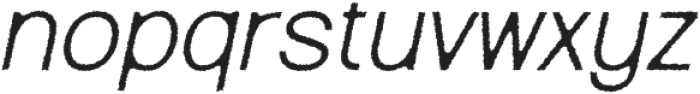 RaftworkRough-Italic otf (400) Font LOWERCASE
