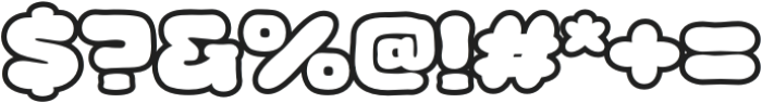 Raga Koner Outline otf (400) Font OTHER CHARS