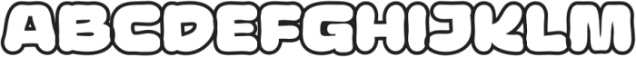 Raga Koner Outline otf (400) Font UPPERCASE