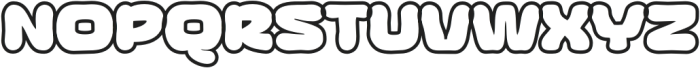 Raga Koner Outline otf (400) Font UPPERCASE