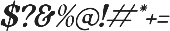 Ragenik Italic otf (400) Font OTHER CHARS