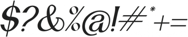 Ragfille Italic otf (400) Font OTHER CHARS