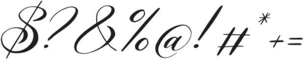 Raghide Italic otf (400) Font OTHER CHARS