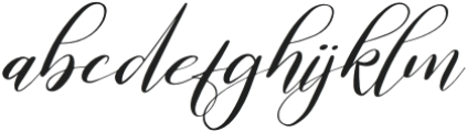 Raghide Italic otf (400) Font LOWERCASE