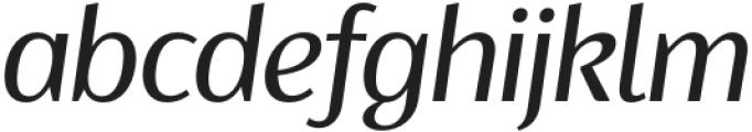 Ragik Sans Book Italic otf (400) Font LOWERCASE