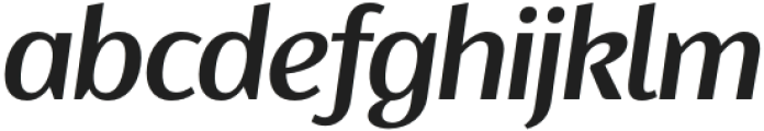 Ragik Sans Medium Italic otf (500) Font LOWERCASE