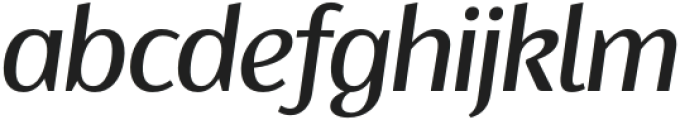 Ragik Sans Regular Italic otf (400) Font LOWERCASE