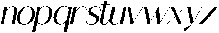 Ragion Slant otf (400) Font LOWERCASE