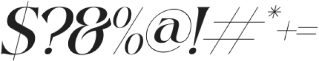 Raglika Italic otf (400) Font OTHER CHARS
