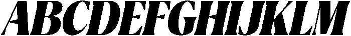 Ragmont Black Condensed Italic otf (900) Font UPPERCASE