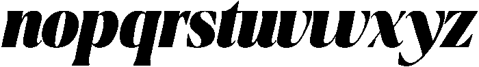 Ragmont Black Condensed Italic otf (900) Font LOWERCASE