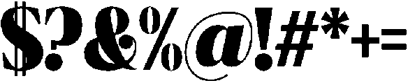 Ragmont Black Condensed otf (900) Font OTHER CHARS