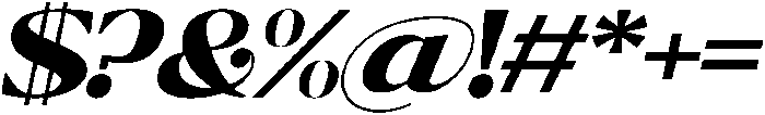 Ragmont Black Expanded Italic otf (900) Font OTHER CHARS