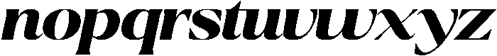 Ragmont Black Expanded Italic otf (900) Font LOWERCASE