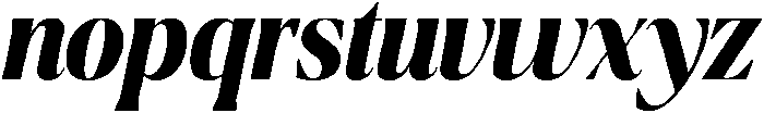 Ragmont Bold Condensed Italic otf (700) Font LOWERCASE
