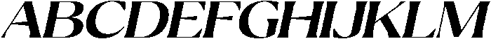 Ragmont Bold Expanded Italic otf (700) Font UPPERCASE