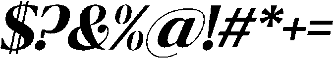 Ragmont-BoldItalic otf (700) Font OTHER CHARS