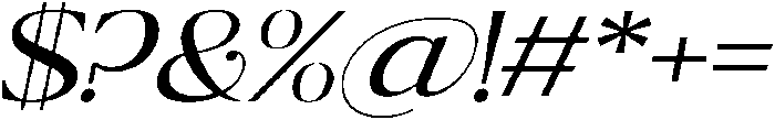 Ragmont Expanded Italic otf (400) Font OTHER CHARS