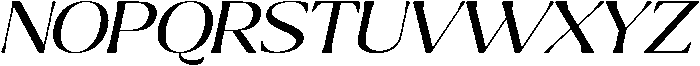 Ragmont Expanded Italic otf (400) Font UPPERCASE