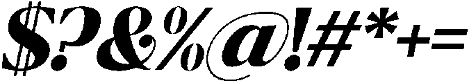 Ragmont Extra Bold Italic otf (700) Font OTHER CHARS