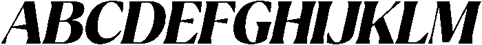 Ragmont Extra Bold Italic otf (700) Font UPPERCASE