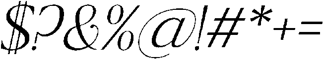 Ragmont Extra Light Italic otf (200) Font OTHER CHARS