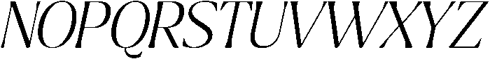 Ragmont Extra Light Italic otf (200) Font UPPERCASE