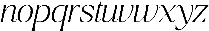 Ragmont Extra Light Italic otf (200) Font LOWERCASE