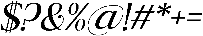Ragmont-Italic otf (400) Font OTHER CHARS